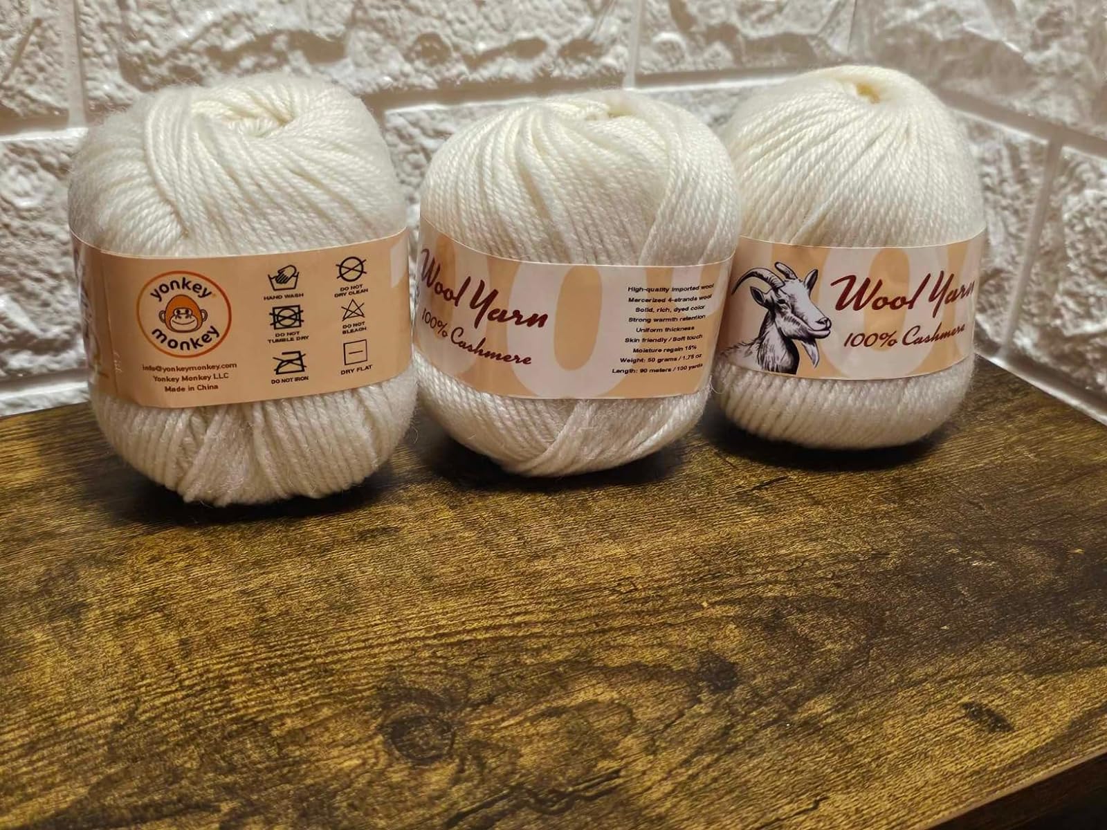 100% Cashmere Wool Yarn  Yonkey Monkey Yarn – Yonkey Monkey Yarn Shop